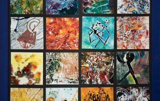 100*100, монотипия, бумага/офсетная краска