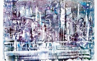 36*49, монотипия, бумага/офсетная краска