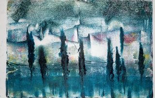 36*49, монотипия, бумага/офсетная краска