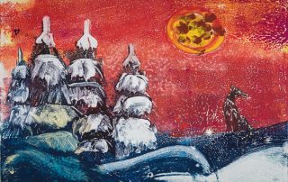 34*44, монотипия, бумага/офсетная краска