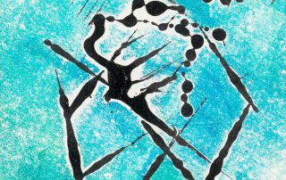 35*35, монотипия, бумага/офсетная краска